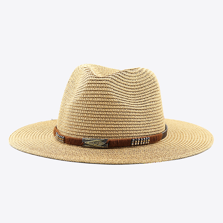 CrochFlower Women Straw Sun Hat Mens Cowboy Style Garden Hat UPF 50+ W