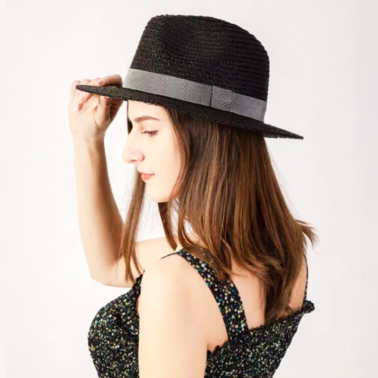 Raffia Bow Sun Hat Wide Brim Floppy Summer Hats For Women Beach Panama  Straw Dome Bucket Hat Femme Shade Hat From 5,05 €